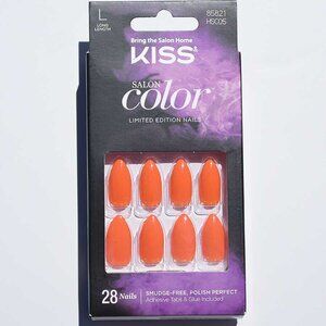 KISS Halloween Special Design Orange Nails - Long Gone